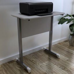 Mesa Escrivaninha para Impressora/estudos 0,60 X 0,40 - Cinza - 2