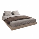 Ver imagem 5 de Cama Box Casal Osaka Flutuante Base Estofada Bouclê Capuccino Desk Design