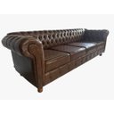 Ver imagem 3 de Sofá Chesterfield Luiz XV Capitonê 2,60m Corano Marrom DECORAÇÃO / SALA / BARBEARIA