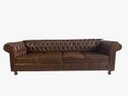Ver imagem 1 de Sofá Chesterfield Luiz XV Capitonê 2,60m Corano Marrom DECORAÇÃO / SALA / BARBEARIA