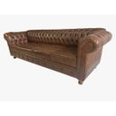 Ver imagem 2 de Sofá Chesterfield Luiz XV Capitonê 2,60m Corano Marrom DECORAÇÃO / SALA / BARBEARIA