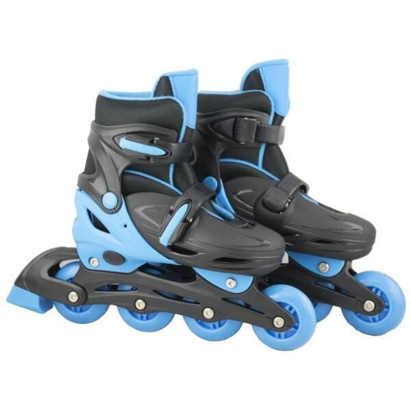 Patins Infantil Com Led 4 Rodas In-Line Masculino 32-35 - 1