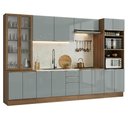 Ver imagem 2 de Armário de Cozinha Completa 340 X 60 cm Rustic/Cinza Lux Madesa 04