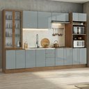 Ver imagem 1 de Armário de Cozinha Completa 340 X 60 cm Rustic/Cinza Lux Madesa 04