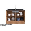 Ver imagem 2 de Gabinete P/ Pia Cozinha Balcão Versalis Ph 3039 C/ 2 Portas S/ Tampo 120cm Freijo/argila - Herval