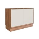 Ver imagem 1 de Gabinete P/ Pia Cozinha Balcão Versalis Ph 3039 C/ 2 Portas S/ Tampo 120cm Freijo/argila - Herval