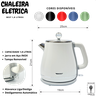 Chaleira Jarra Elétrica Colorida Colors 1.8 L Best Moderna 220v (branca) - 4