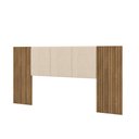 Ver imagem 5 de Cabeceira Casal Queen Cama box 268cm Ripado Selma Brisa/linho Bege V01 - D’Rossi