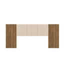 Ver imagem 2 de Cabeceira Casal Queen Cama box 268cm Ripado Selma Brisa/linho Bege V01 - D’Rossi