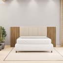 Ver imagem 1 de Cabeceira Casal Queen Cama box 268cm Ripado Selma Brisa/linho Bege V01 - D’Rossi