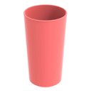 Ver imagem 2 de Conjunto 24 Copos Altos de Plástico 500ml Rosa Goiaba Refeitório Escolar Lanche Crippa