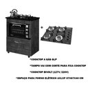 Ver imagem 2 de Kit Balcão Cooktop 1 Porta Branco Br C/fogão Cooktop 4 Bocas
