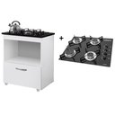 Ver imagem 1 de Kit Balcão Cooktop 1 Porta Branco Br C/fogão Cooktop 4 Bocas