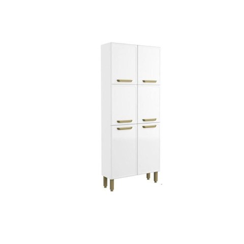Paneleiro de Cozinha Bella C/ 6 Portas 80cm Branco - Bertolini