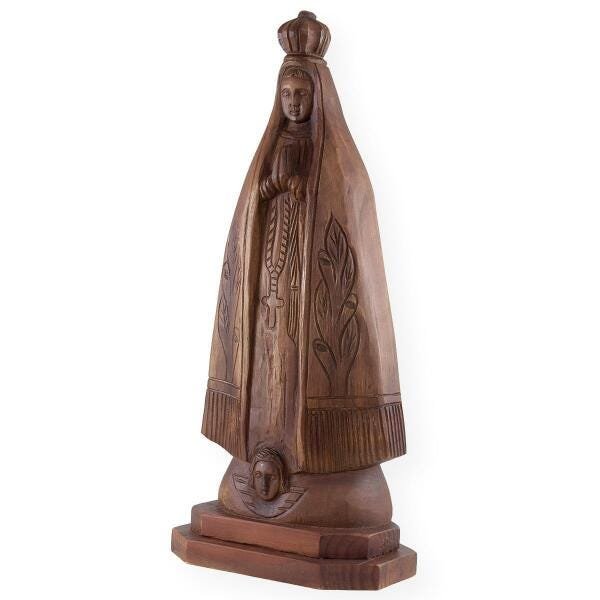 Escultura Em Madeira De Nossa Senhora Aparecida (615) - 3