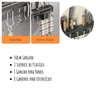 Rack Suspenso de Parede Cozinha Porta Facas Utensílios Inox - 3
