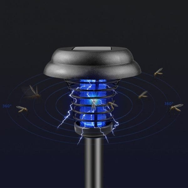Mata Mosquito choque Repelente solar Eletrico Espeto kit 4 unidades 2 funções - 9