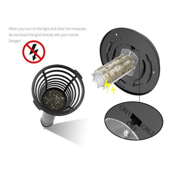 Mata Mosquito choque Repelente solar Eletrico Espeto kit 4 unidades 2 funções - 10