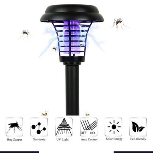 Mata Mosquito choque Repelente solar Eletrico Espeto kit 4 unidades 2 funções - 8