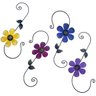 Enfeite Ferro Jardim Casa Quintal Flor Pendurar Kit Com 4 - 7