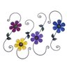 Enfeite Ferro Jardim Casa Quintal Flor Pendurar Kit Com 4 - 2