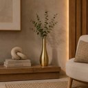Ver imagem 2 de Vaso Decorativo de Chão em Ferro Dourado 50cm 16958-Pl