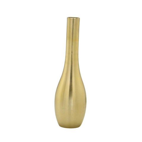 Vaso Decorativo de Chão em Ferro Dourado 50cm 16958-Pl