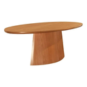 Ver imagem 1 de Mesa de Jantar Cone Oval 2,00 X 1,00 Cm Tampo Madeira Base Madeira