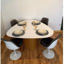 Ver imagem 2 de Mesa de Jantar Organica Laca Branca 1,20cm