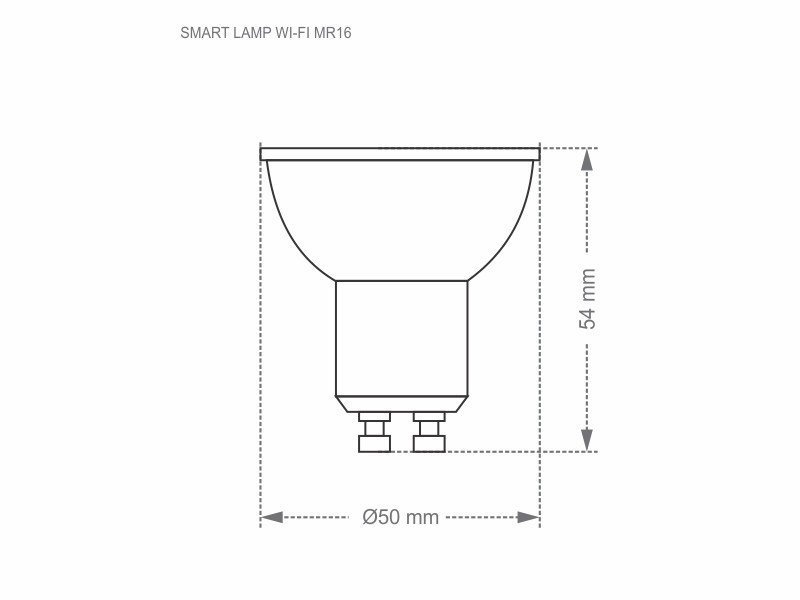 Lâmpada Led Dicroica Mr16 Smart Wi-Fi 5W RGB Taschibra Bivolt Único - 4