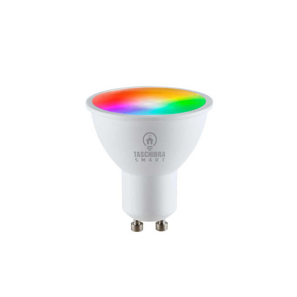 Lâmpada Led Dicroica Mr16 Smart Wi-Fi 5W RGB Taschibra Bivolt Único - 1