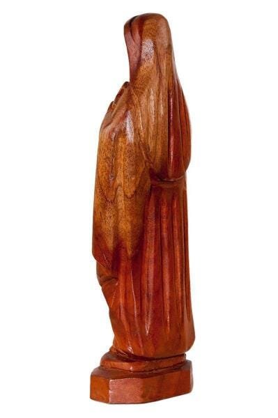 Escultura Em Madeira Recuperada De Santa Teresinha (251) - 4