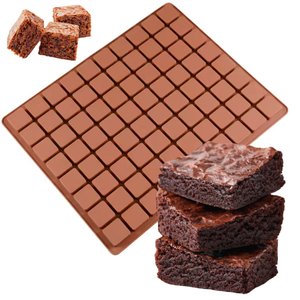 Forma Brownie/trufa/caramelo 3cm em Silicone Antiaderente