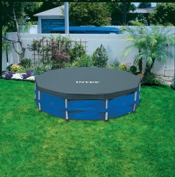 Piscina Armação Redonda 24.311L + Bomba Filtro Escada Proteção de Fundo Intex 110v 24311 L # - 4