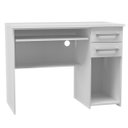 Ver imagem 1 de Mesa Escrivaninha para Computador 2 Gavetas 103cm Pratic F04 Branco - Mpozenato