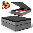 Ver imagem 3 de Cama Box Baú com Colchão de Molas Ensacadas Pillow Top Umaflex Vitta Casal 138cm