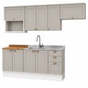 Ver imagem 2 de Cozinha Completa 9PTS 3GAVS s/Tpo Iluminata Branco/Fendi