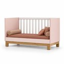 Ver imagem 4 de Kit Quarto de Bebê Flora Guarda Roupa Cômoda Berço Mini Cama Qmovi