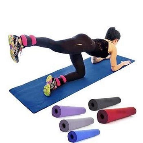 Tapete Colchonete EVA Funcional Azul para Yoga Fitness Pilates e Reabilitação - 2