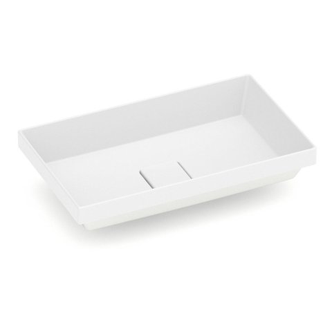 Cuba Sobrepor sem Mesa Terra T17 Branco/Blanco Matte Roca