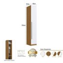 Ver imagem 5 de Módulo Guarda Roupa 1 Porta 40cm em MDF Linha Integrato