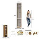 Ver imagem 2 de Módulo Guarda Roupa 1 Porta 40cm em MDF Linha Integrato