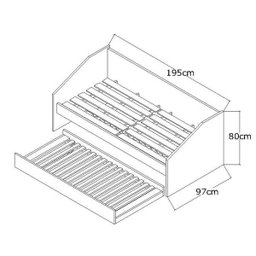 Bicama Infantil Paralela Double F04 Branco - Mpozenato - 3