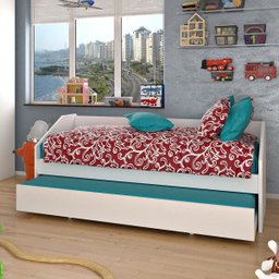 Bicama Infantil Paralela Double F04 Branco - Mpozenato - 2