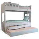 Ver imagem 1 de Treliche 3 Gavetas com Escada Metalizada Faces F04 Branco - Mpozenato