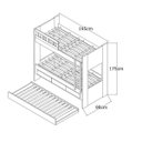 Ver imagem 3 de Treliche 3 Gavetas com Escada Metalizada Faces F04 Branco - Mpozenato