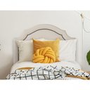 Ver imagem 6 de Cabeceira Solteiro Luxo 90X60 Off White Tachas Fumê