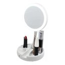 Ver imagem 2 de Espelho Articulável - Luz De Led Dupla Face Aumento De 10X