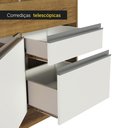 Ver imagem 7 de Balcão de Pia Armário de Cozinha 150 Cm 2 Portas e 2 Gavetas (sem Tampo e Pia) Rustic/branco Glamy M