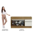 Ver imagem 6 de Balcão de Pia Armário de Cozinha 150 Cm 2 Portas e 2 Gavetas (sem Tampo e Pia) Rustic/branco Glamy M